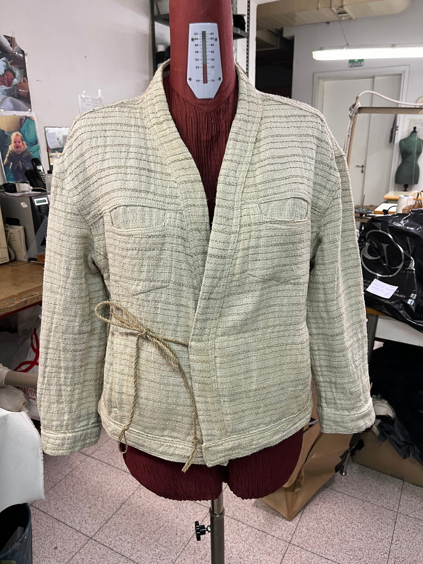 ARTISAN KIMONO IN KM0 HEMP FIBER